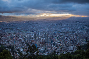 Fototapeta na wymiar Panoramic view of Bogota, Colombia