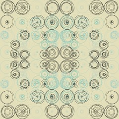 Abstract Symbols Random Distributed Pattern Generative Art background illustration