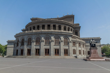 Naklejka premium Armenian National Academic Theatre of Opera and Ballet named after Alexander Spendiaryan in Yerevan