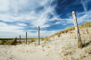 Environment Protection - Ocean Dunes with a Fence