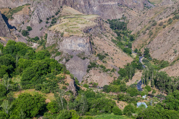 Fototapeta na wymiar View of Garni gorge in Armenia