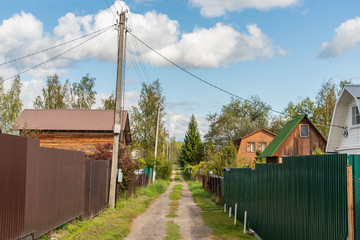 Holiday Village in Russia. Holiday village in Russia. Summer day in the country
