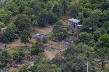 Cemetery of the village Halidzor above Vorotan river valley, Armenia.