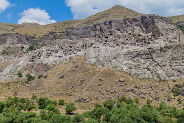 Cave monastery Vardzia carved into a cliff, Georgia