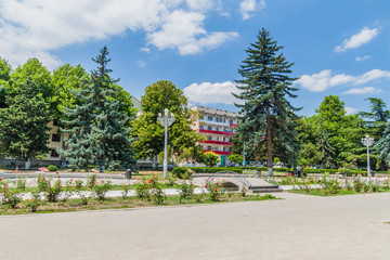 GORI, GEORGIA - JULY 15, 2017: View of Stalin park in Gori town, Georgia