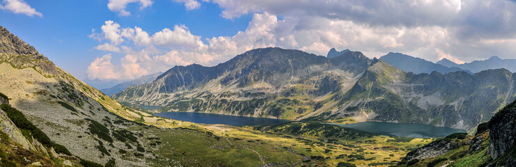 Panorama of Five Lake Valley in Tatras