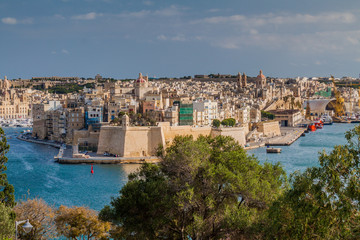 Fototapeta premium Widok miasta Senglea na Malcie