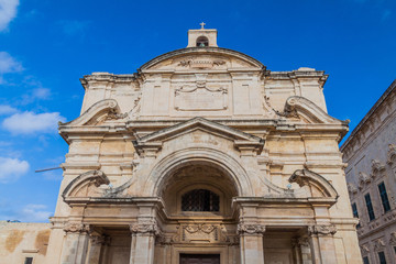 Fototapeta na wymiar St Catherine of Italy church in Valletta, Malta
