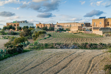 Obraz premium Village on the island of Gozo, Malta