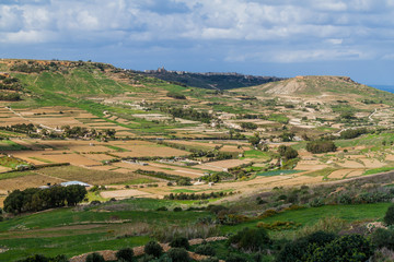 Fototapeta na wymiar Landscape of Gozo Island, Malta