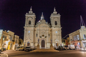 Fototapeta premium St George's Basilica in Victoria, Gozo Island, Malta