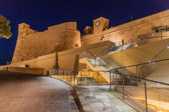 View of the Cittadella, citadel of Victoria, Gozo Island, Malta