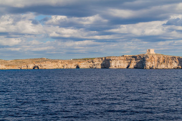 Fototapeta na wymiar Cliffs of Comino island, Malta