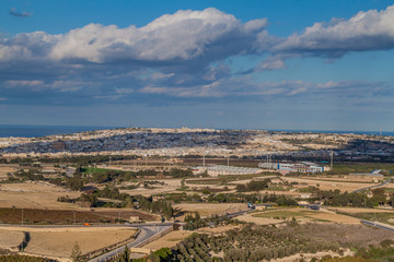 Fototapeta na wymiar Aerial view of Malta island