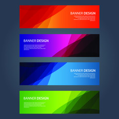 Fototapeta premium Vector Abstract design banner web template