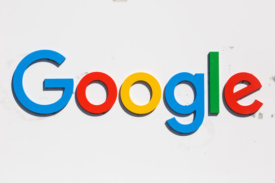 Google logo sign headquarter headquarters HQ Mountain View