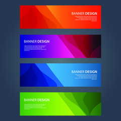 Naklejka premium Vector Abstract design banner web template
