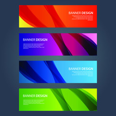 Fototapeta premium Vector Abstract design banner web template