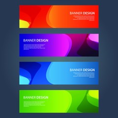 Fototapeta premium Vector Abstract design banner web template