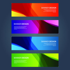 Obraz na płótnie Canvas Vector Abstract design banner web template