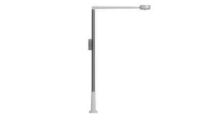 Fototapeta premium Pillar street urban lighting equipment. 3D rendering