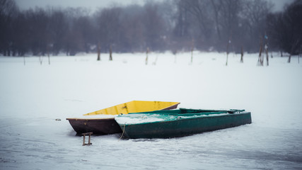 Boat on a lake