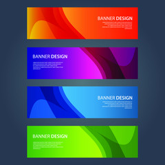 Fototapeta premium Vector Abstract design banner web template