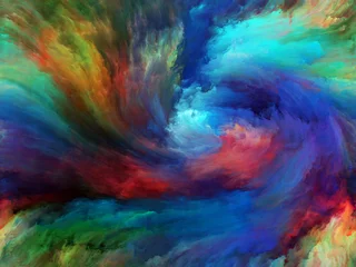 Foto auf gebürstetem Alu-Dibond Gemixte farben Virtueller Hintergrund