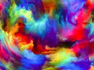 Fotobehang Mix van kleuren manier van verf