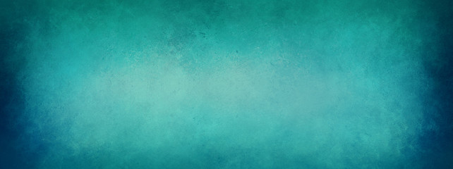 Blue green background paper with border texture grunge, old vintage teal color background that is elegant and distressed - 295552494