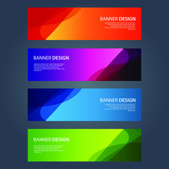 Fototapeta premium Vector Abstract design banner web template