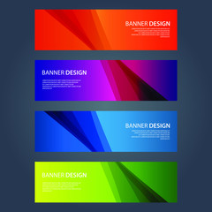 Fototapeta premium Vector Abstract design banner web template