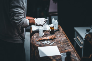 man working in factory
