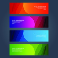 Fototapeta premium Vector Abstract design banner web template