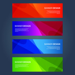 Fototapeta premium Vector Abstract design banner web template