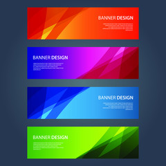 Fototapeta premium Vector Abstract design banner web template