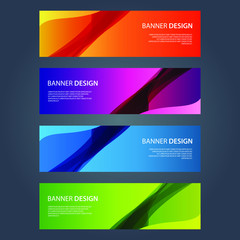 Fototapeta premium Vector Abstract design banner web template