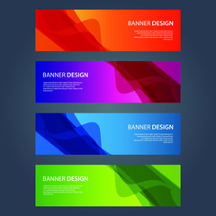 Fototapeta premium Vector Abstract design banner web template