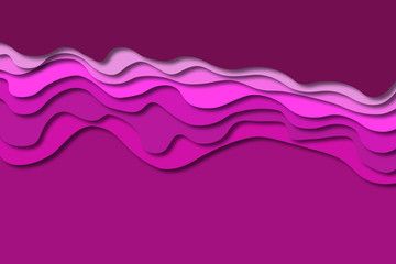 minimal template in paper cut style design for branding, advertising with abstract shapes. Modern background for covers, invitations, posters, banners, flyers, 3d illustration