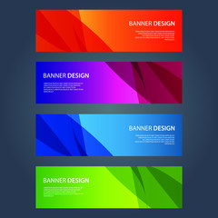 Fototapeta premium Vector Abstract design banner web template