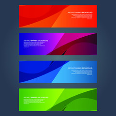 Fototapeta premium Vector Abstract design banner web template