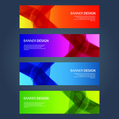 Fototapeta premium Vector Abstract design banner web template