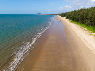 Fototapeta na wymiar Deserted sandy beach of Kho Kho Khao, Thailand
