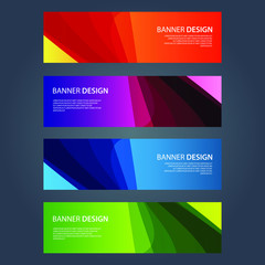 Fototapeta premium Vector Abstract design banner web template