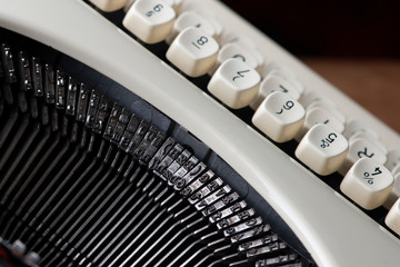 Close up of vintage German typewriter from the 1950's.