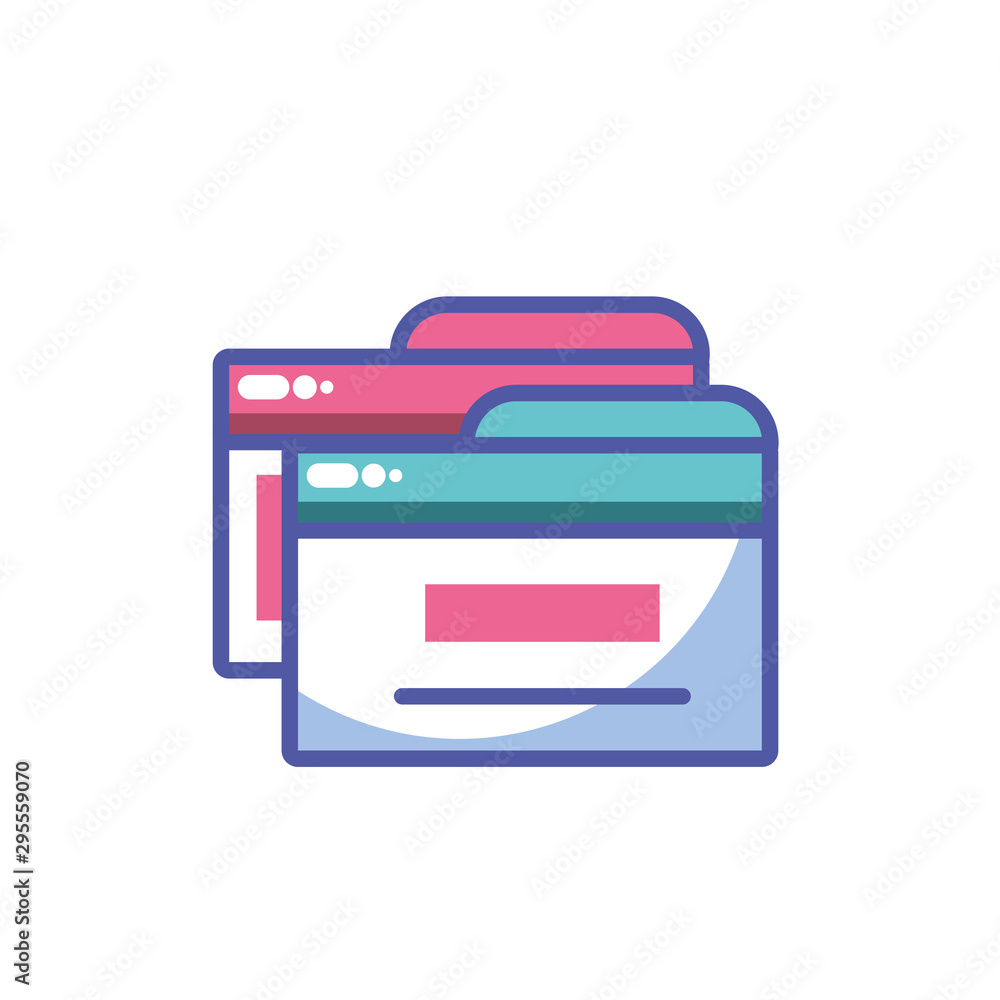 Poster website code optimization on white background