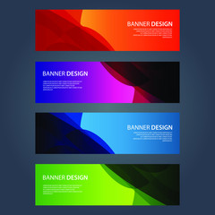 Fototapeta premium Vector Abstract design banner web template