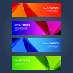 Fototapeta premium Vector Abstract design banner web template