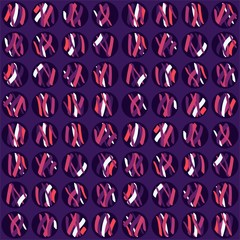 Abstract hand-drawn repeating shapes. Vector seamless pattern design.