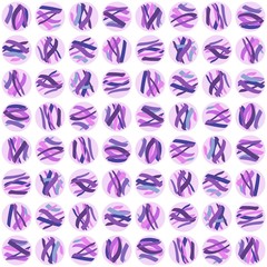 Abstract hand-drawn repeating shapes. Vector seamless pattern design.
